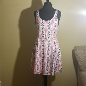 White dress with patterns